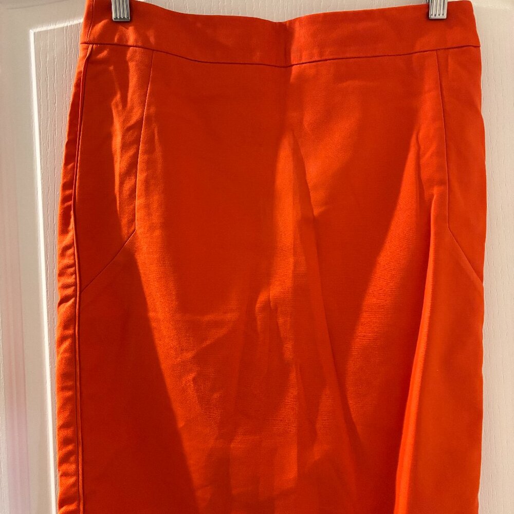 Orange Pencil Midi Skirt – The Limited | Size 6